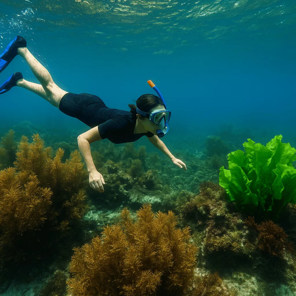 Snorkeling et plongé sous-marine. Activité incontournable cet été en Bretagne