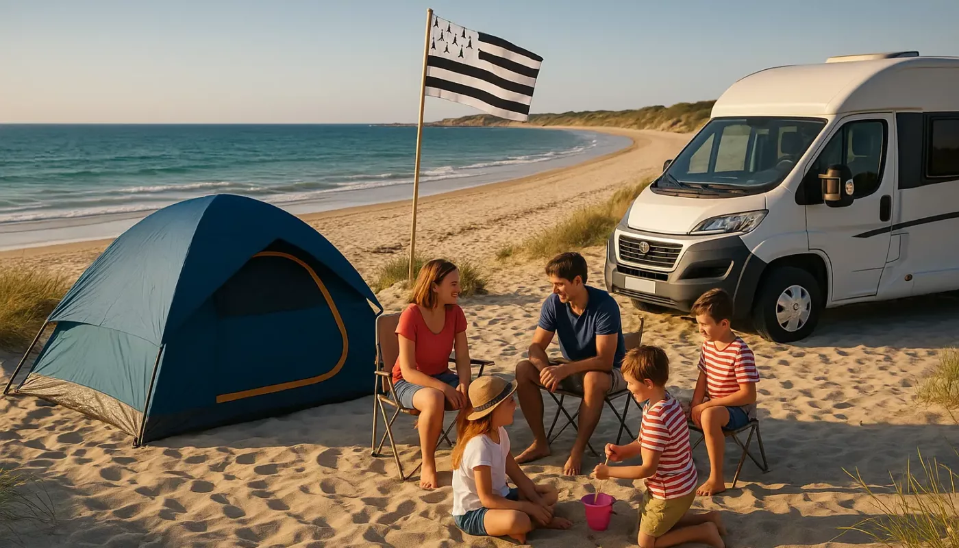 Camping Bord de mer bretagne famille