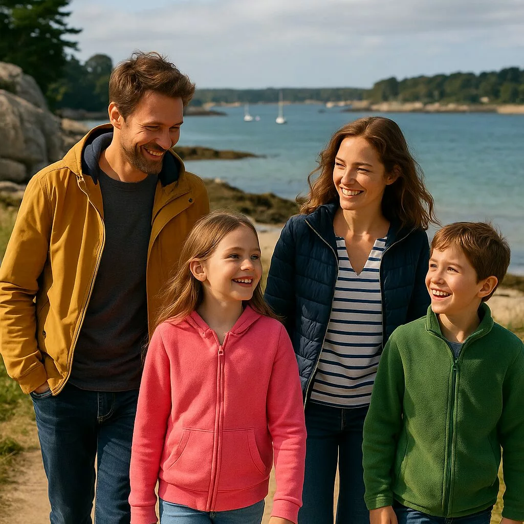 Sortie en famille dans le morbihan